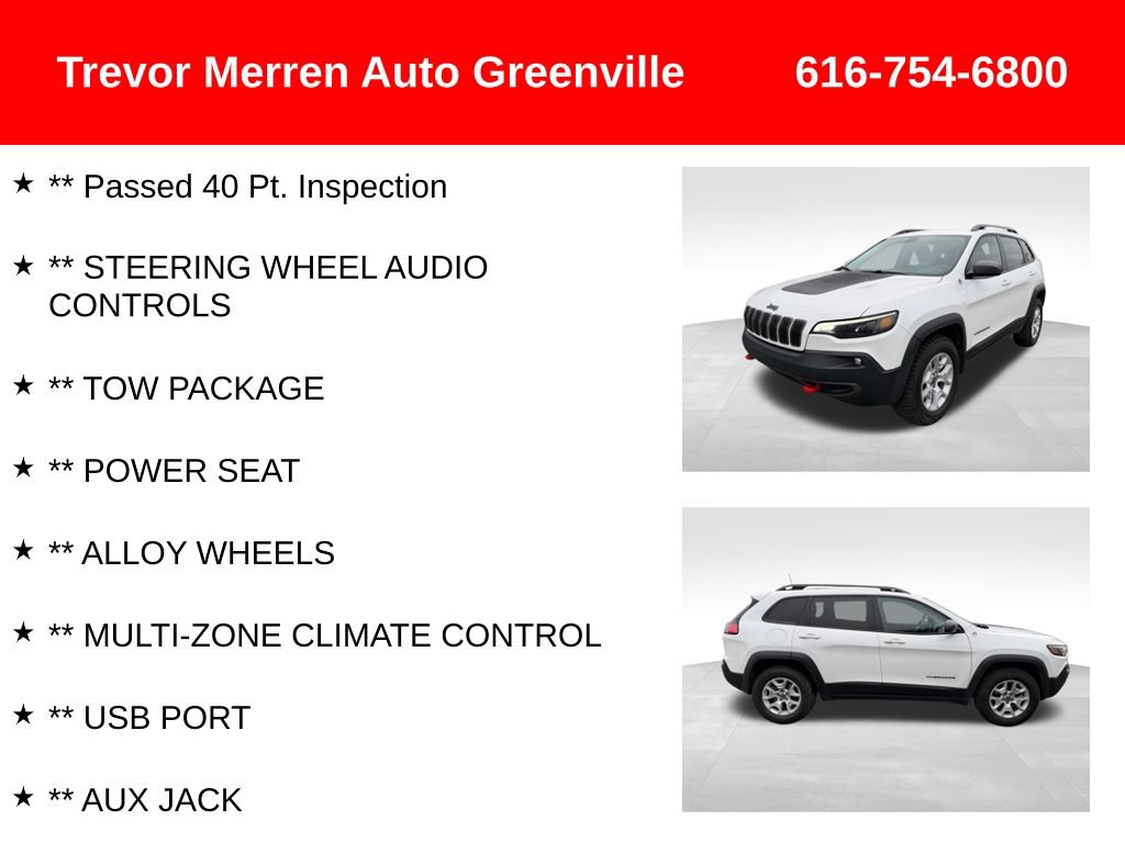 Used 2019 Jeep Cherokee Trailhawk w/ Comfort & Convenience Group AWD/4WD image 13