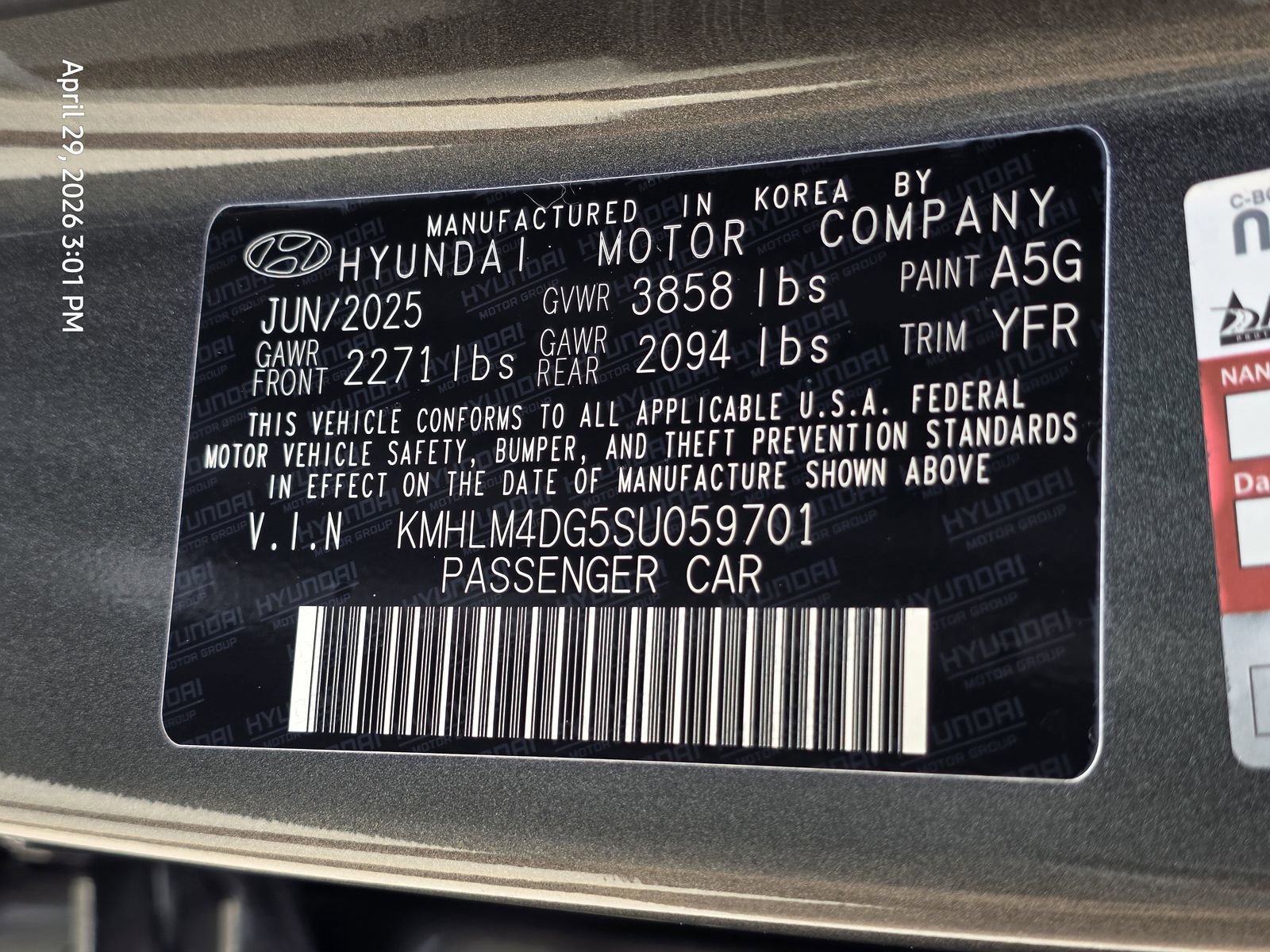 Certified 2025 Hyundai Elantra Sport FWD image 30