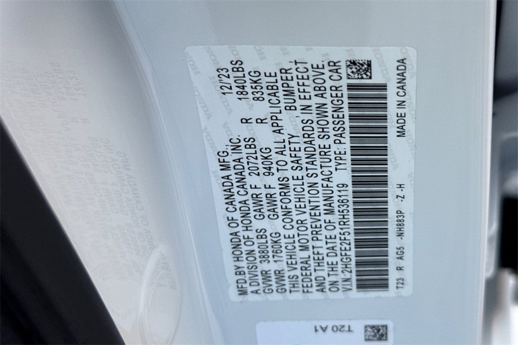 Used 2024 Honda Civic Sport image 26