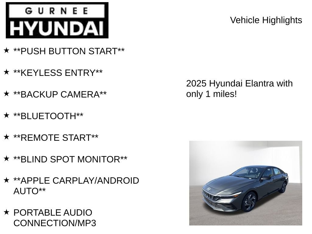 New 2025 Hyundai Elantra Sport w/ Cargo Package image 8