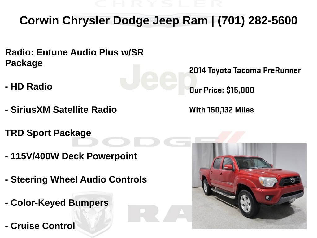 Used 2014 Toyota Tacoma PreRunner w/ TRD Sport Package RWD image 6