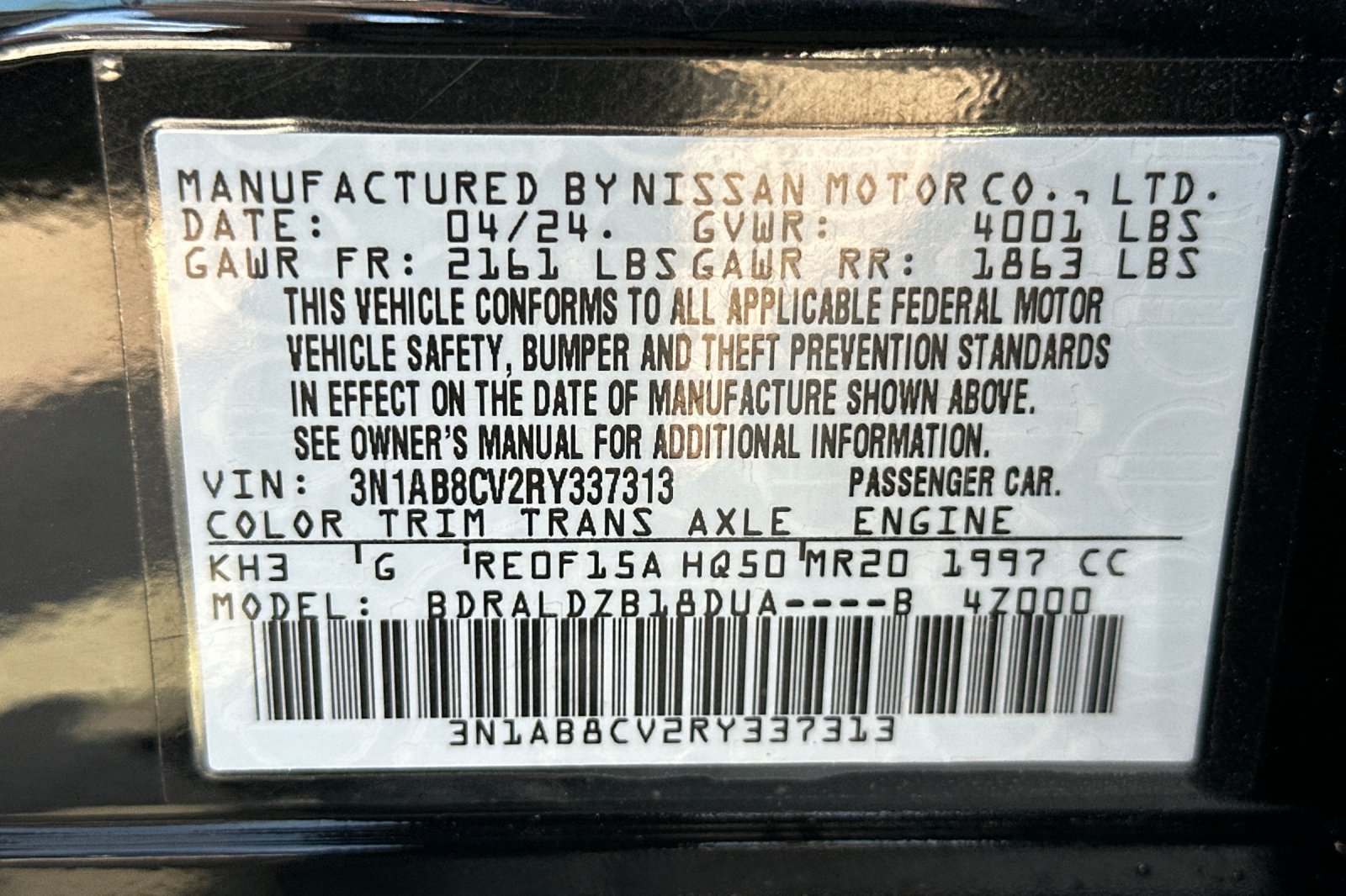 Used 2024 Nissan Sentra SV FWD image 28