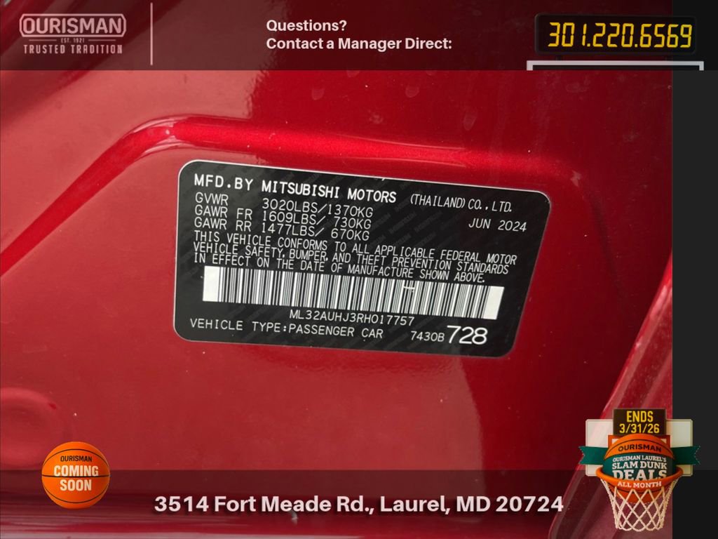 Used 2024 Mitsubishi Mirage ES image 15