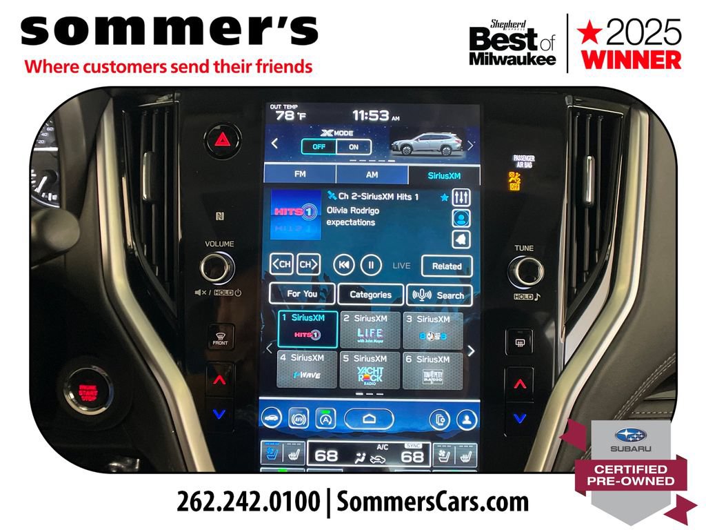 Certified 2025 Subaru Outback Touring XT w/ Tech Package 3 AWD/4WD image 16