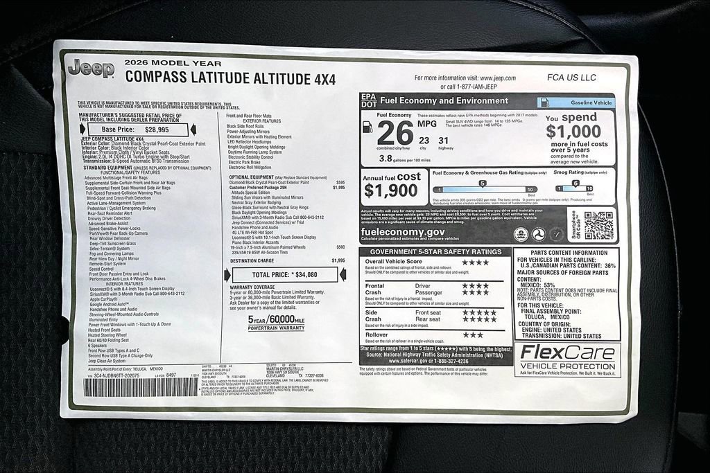 New 2026 Jeep Compass Latitude image 14