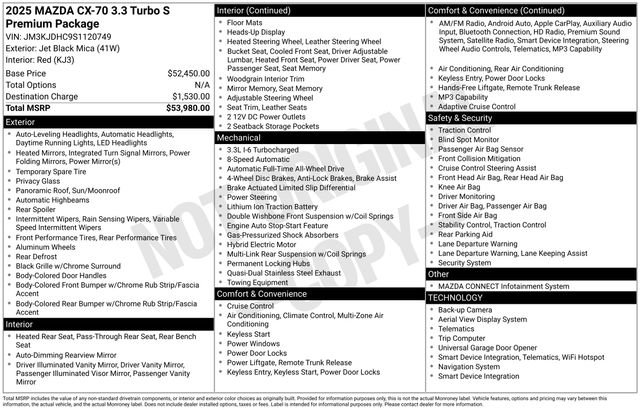 Used 2025 MAZDA CX-70 3.3 Turbo S w/ Premium Package image 6