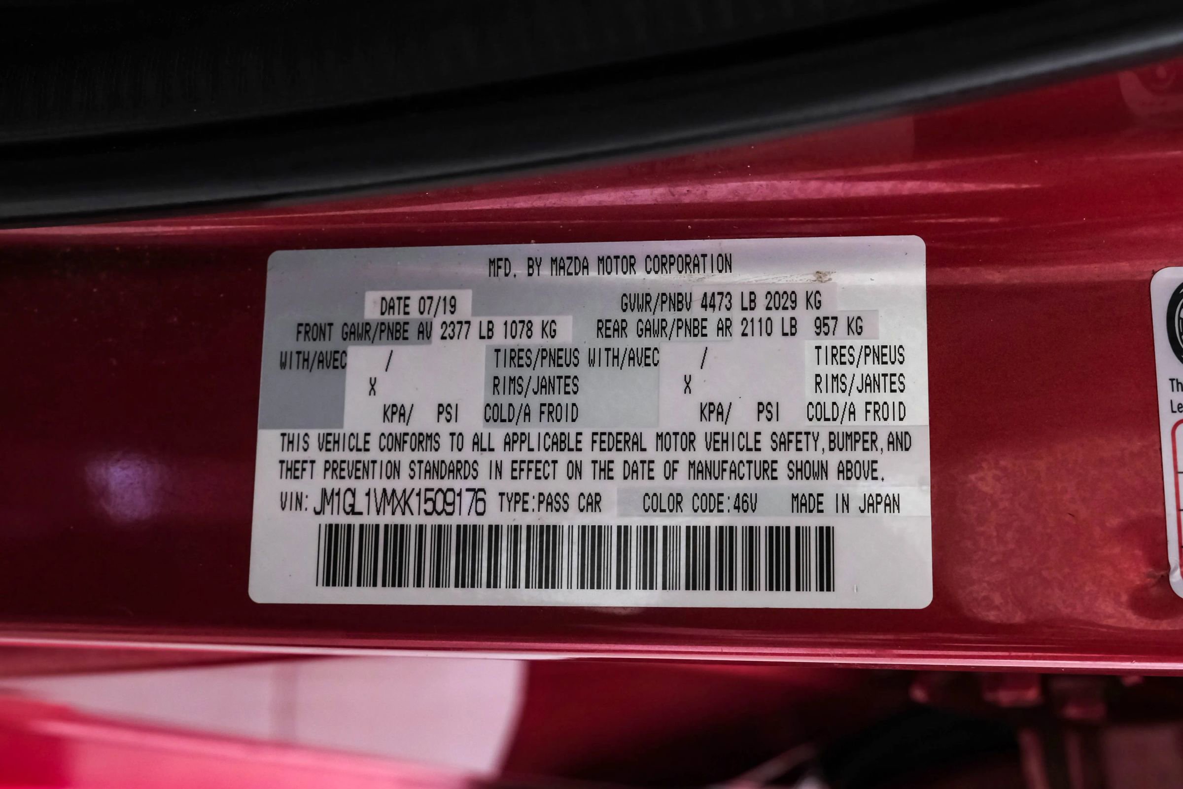 Used 2019 MAZDA MAZDA6 Touring image 63