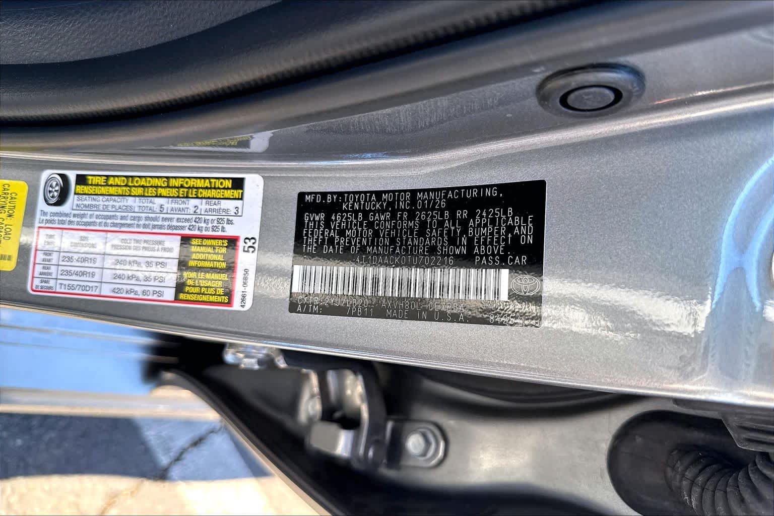 Certified 2026 Toyota Camry XSE FWD image 34