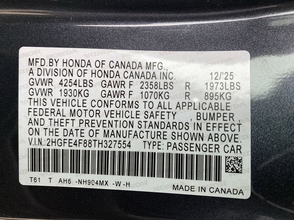 New 2026 Honda Civic Sport image 36