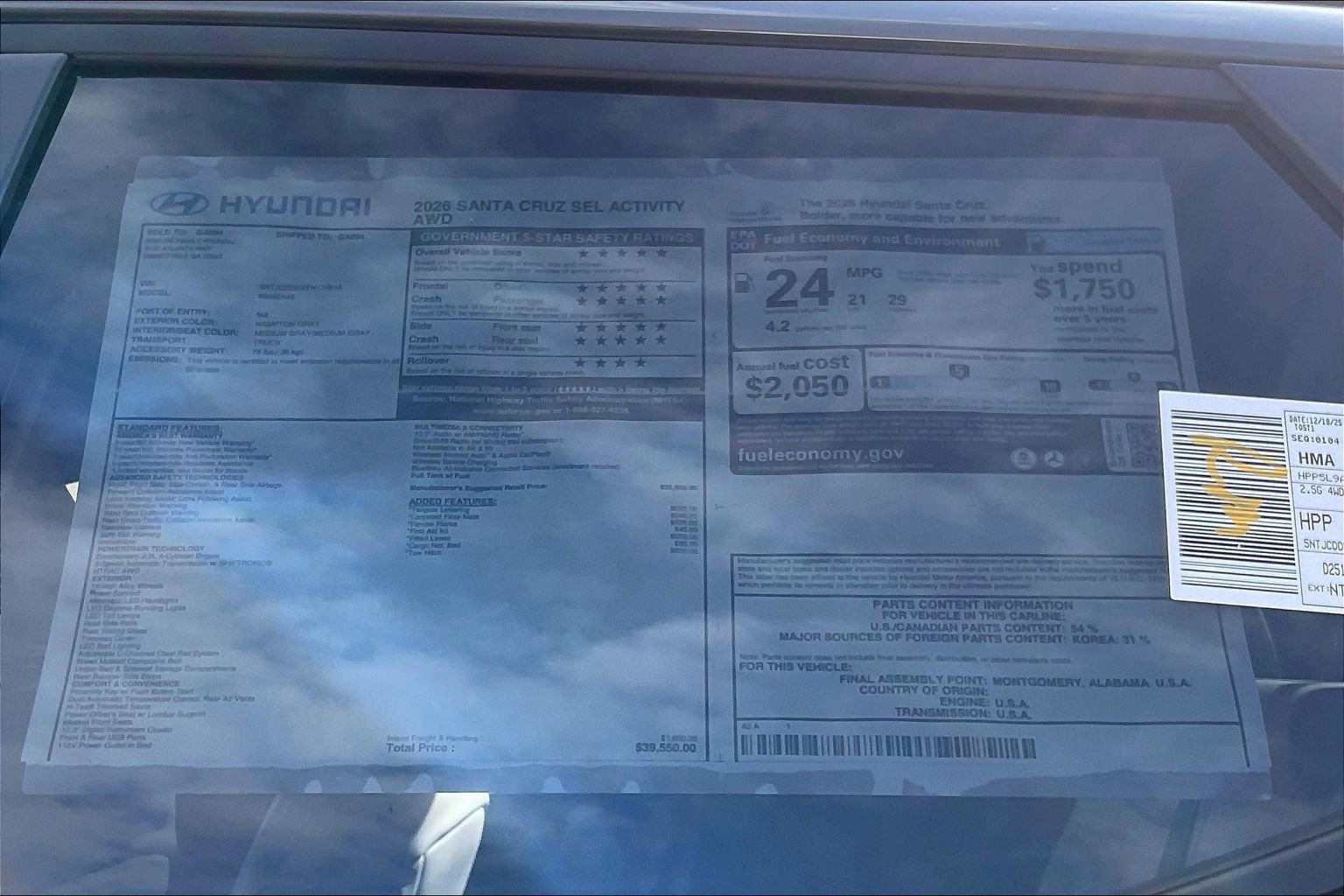New 2026 Hyundai Santa Cruz SEL AWD/4WD image 14