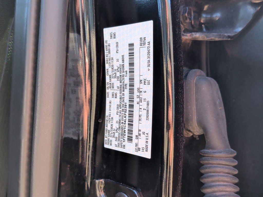 Certified 2020 Ford F150 XL w/ Equipment Group 101A Mid RWD image 33