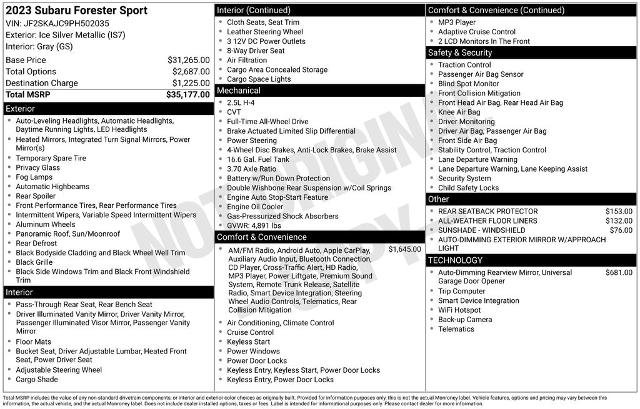 Used 2023 Subaru Forester Sport image 14