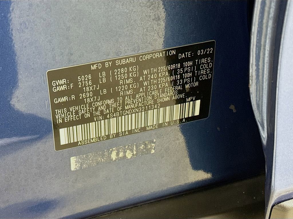 Used 2022 Subaru Outback Limited XT w/ Popular Package #2 image 39