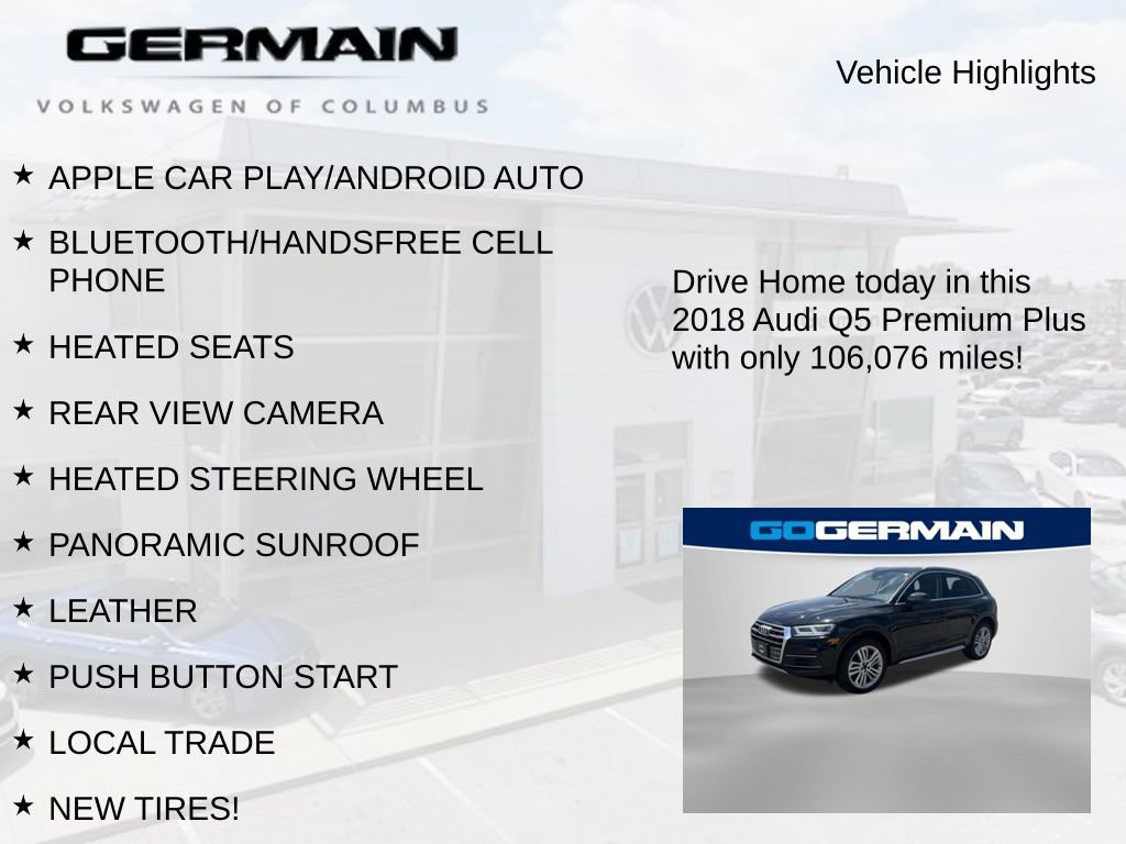 Used 2018 Audi Q5 2.0T Premium Plus w/ Premium Plus Package AWD/4WD image 6