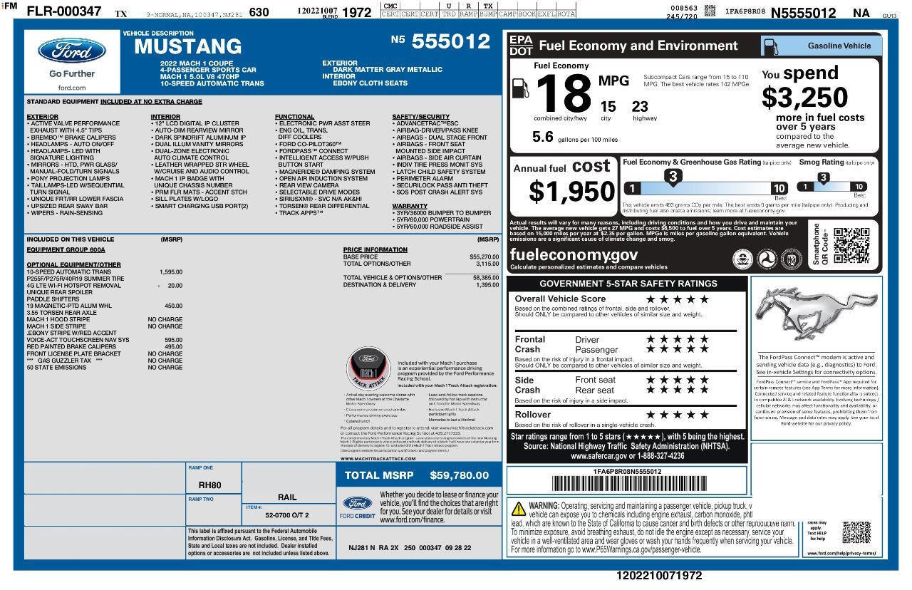 Used 2022 Ford Mustang Mach 1 image 4