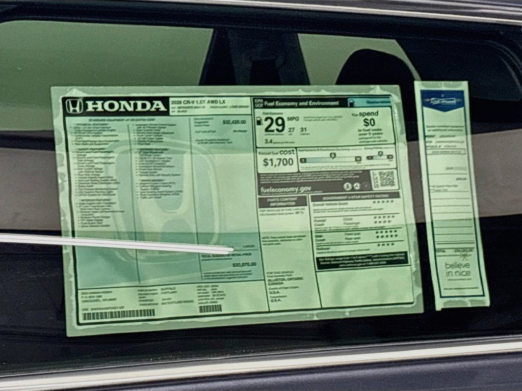 New 2026 Honda CR-V LX image 23