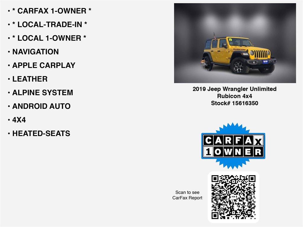 Used 2019 Jeep Wrangler Unlimited Rubicon image 7