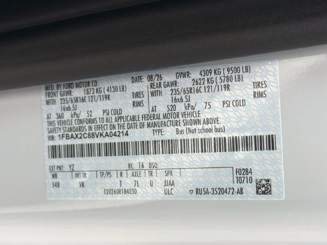 New 2027 Ford Transit 350 XL RWD image 26