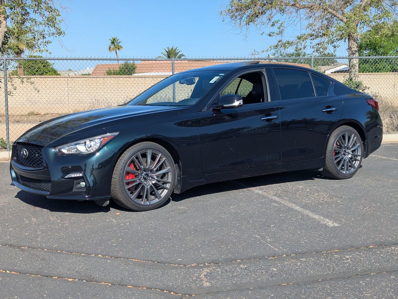Certified 2023 INFINITI Q50 Red Sport 400 w/ Black Opal Edition RWD image 1