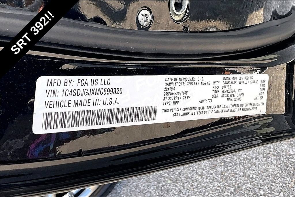 Used 2021 Dodge Durango SRT w/ Technology Group AWD/4WD image 33