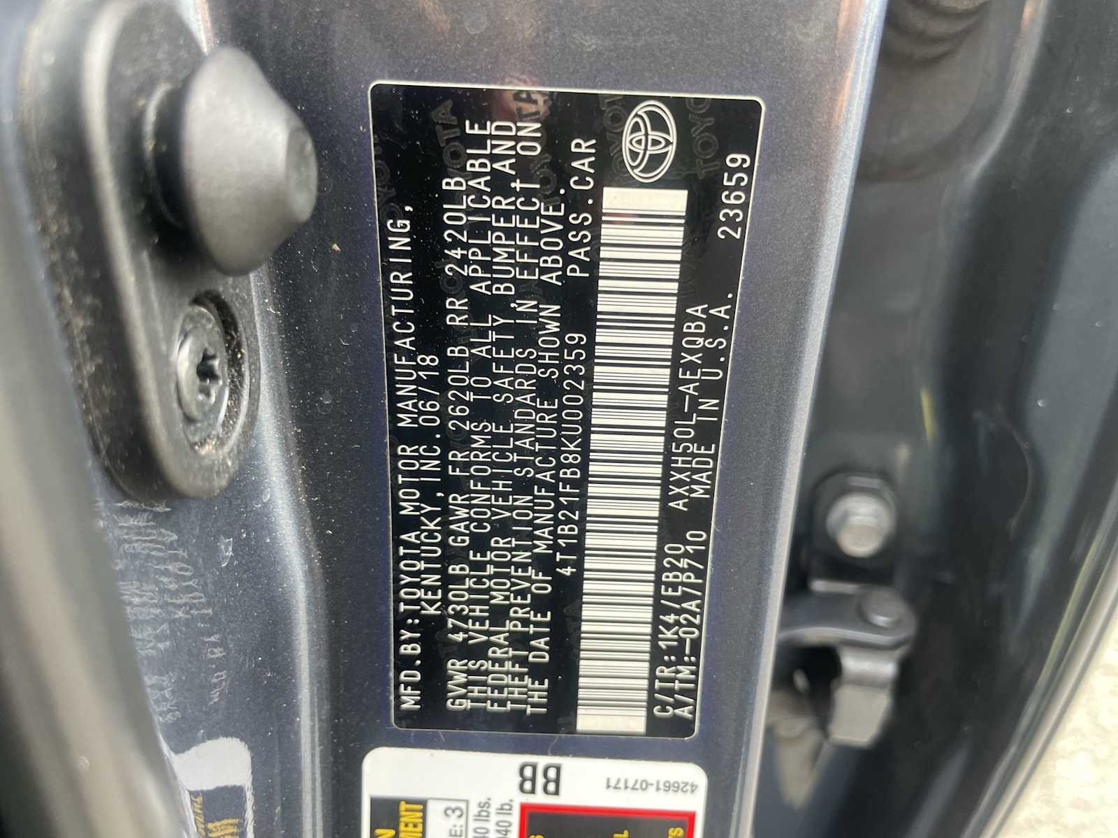 Used 2019 Toyota Avalon XSE w/ Carpet Mat Package image 25