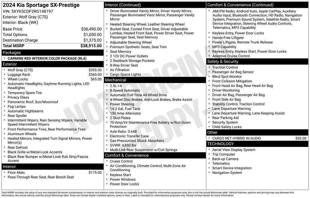 Used 2024 Kia Sportage SX AWD/4WD image 3