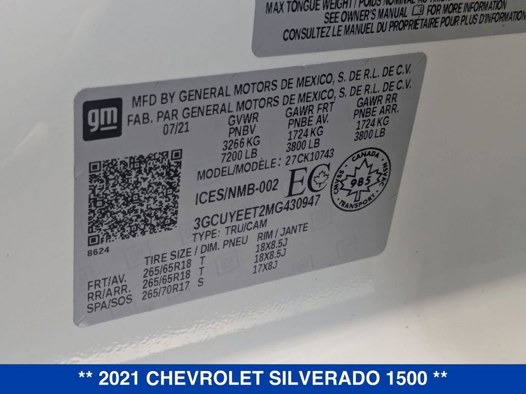 Certified 2021 Chevrolet Silverado 1500 RST image 40
