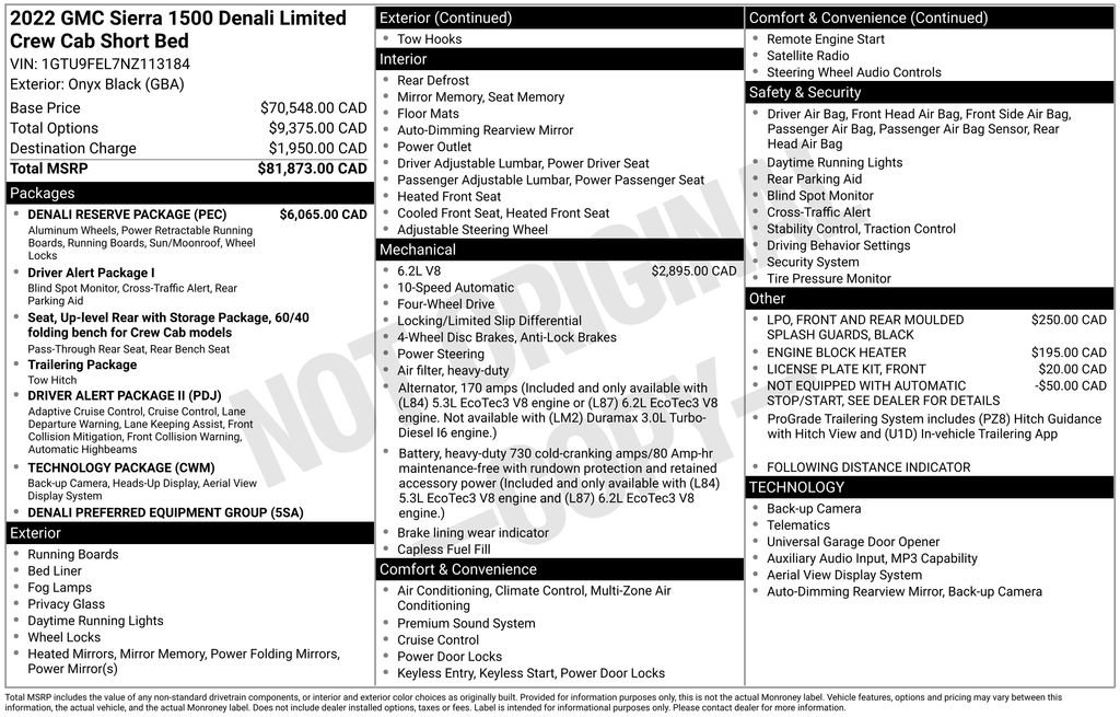 Used 2022 GMC Sierra 1500 Denali w/ Denali Reserve Package AWD/4WD image 3