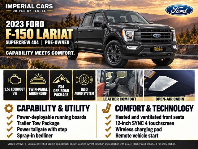 Certified 2023 Ford F150 Lariat w/ Equipment Group 502A High AWD/4WD image 6