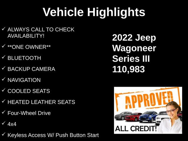 Used 2022 Jeep Wagoneer Series III w/ Premium Group I AWD/4WD image 9