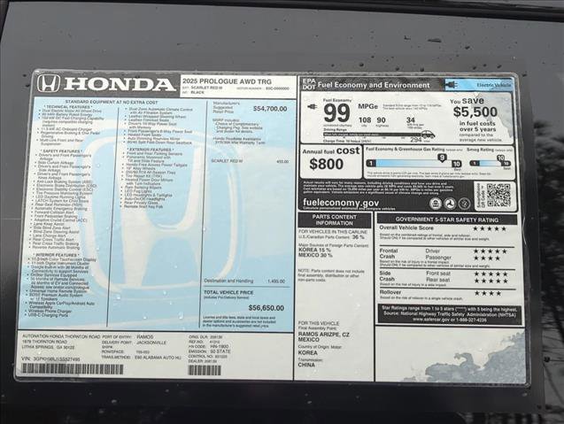 New 2025 Honda Prologue Touring image 19