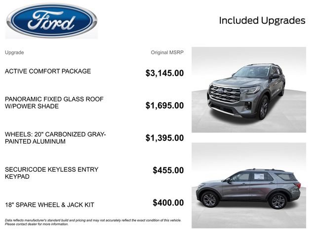 New 2026 Ford Explorer Active w/ Active Comfort Package AWD/4WD image 2