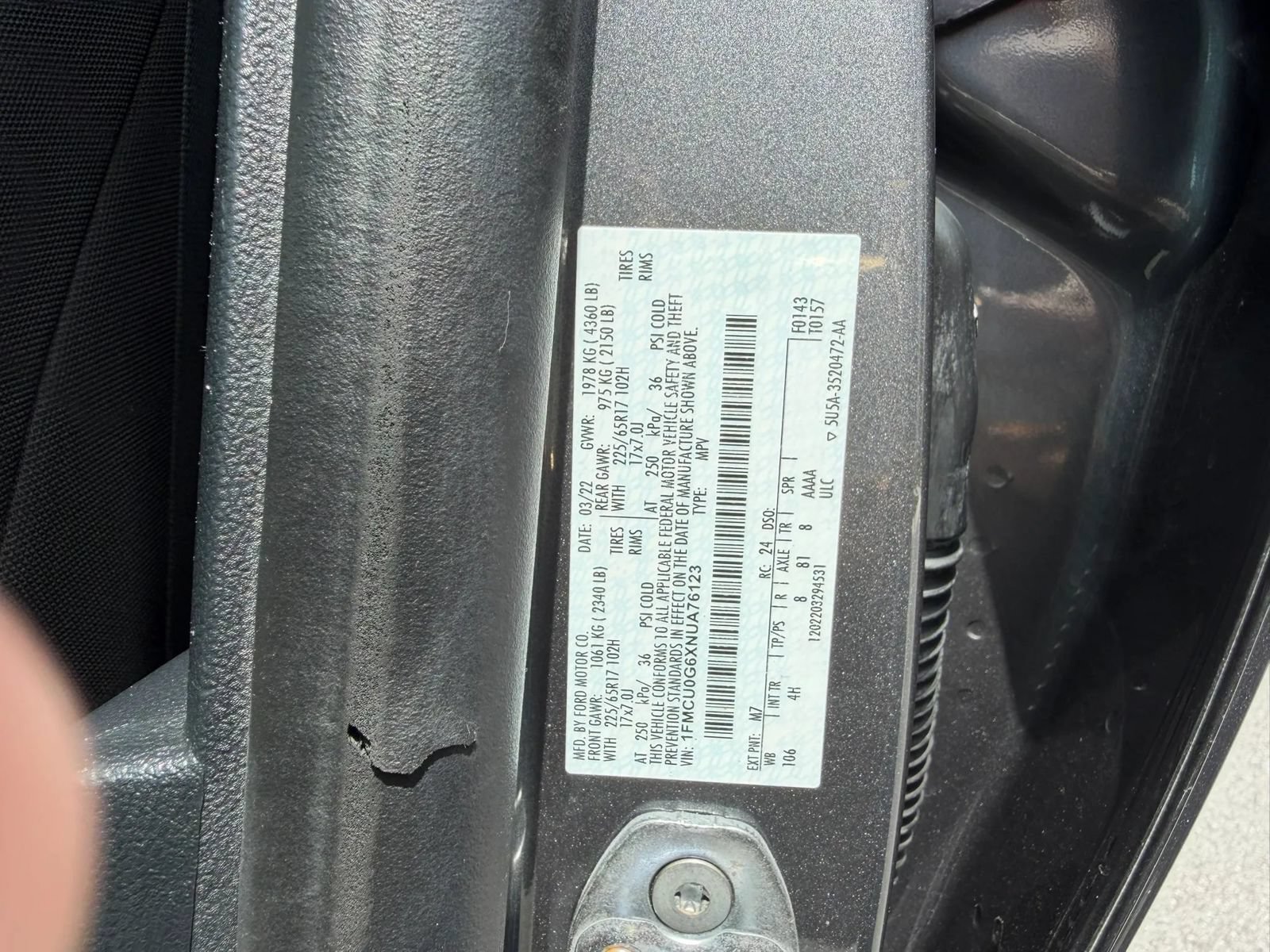Used 2022 Ford Escape SE w/ Convenience Package FWD image 25