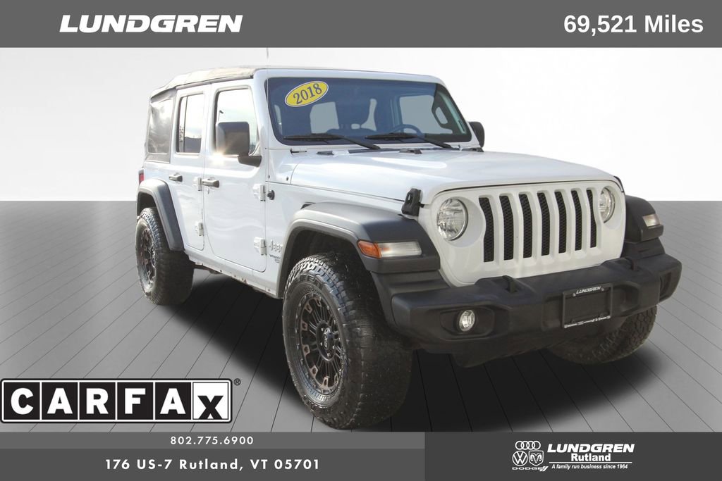 Used 2018 Jeep Wrangler Unlimited Sport S image 1