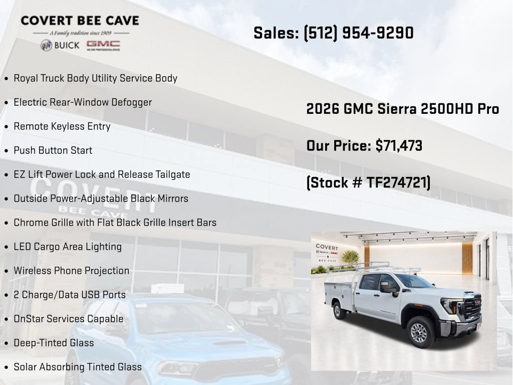 New 2026 GMC Sierra 2500 Pro w/ Convenience Package RWD image 11