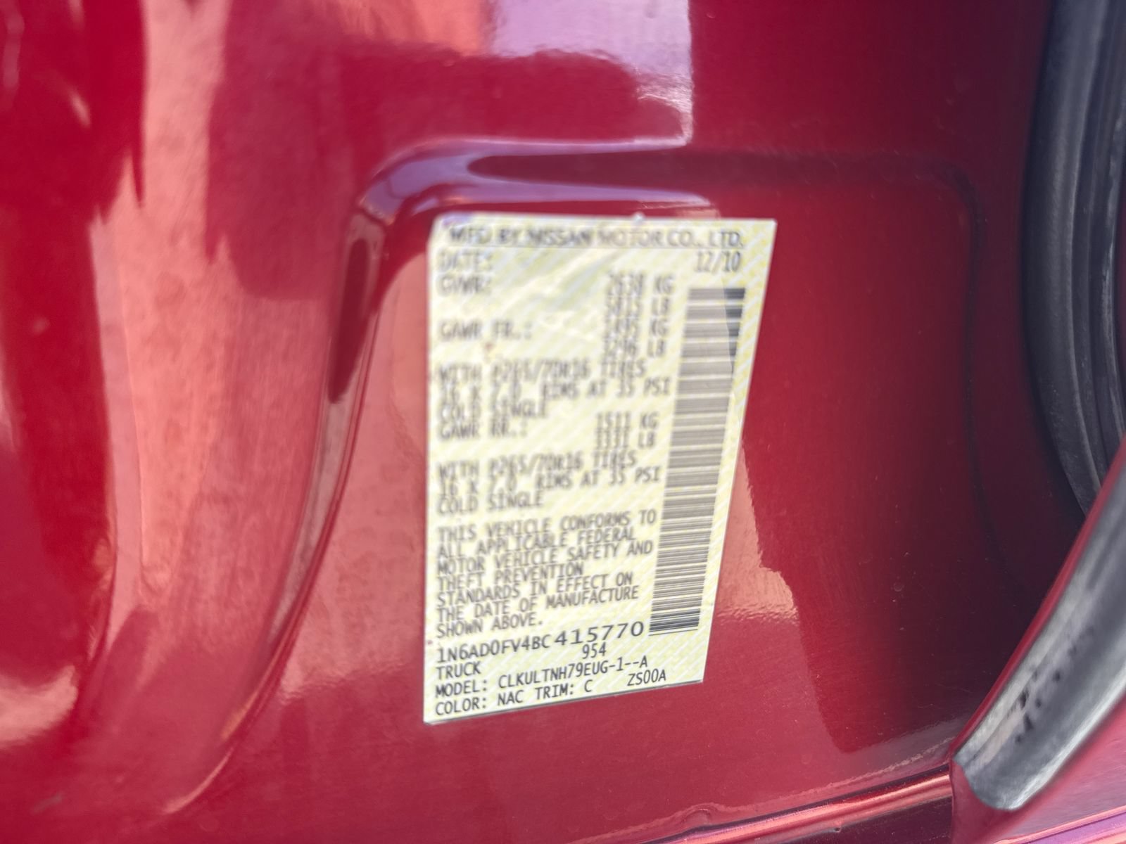 Used 2011 Nissan Frontier SV AWD/4WD image 32