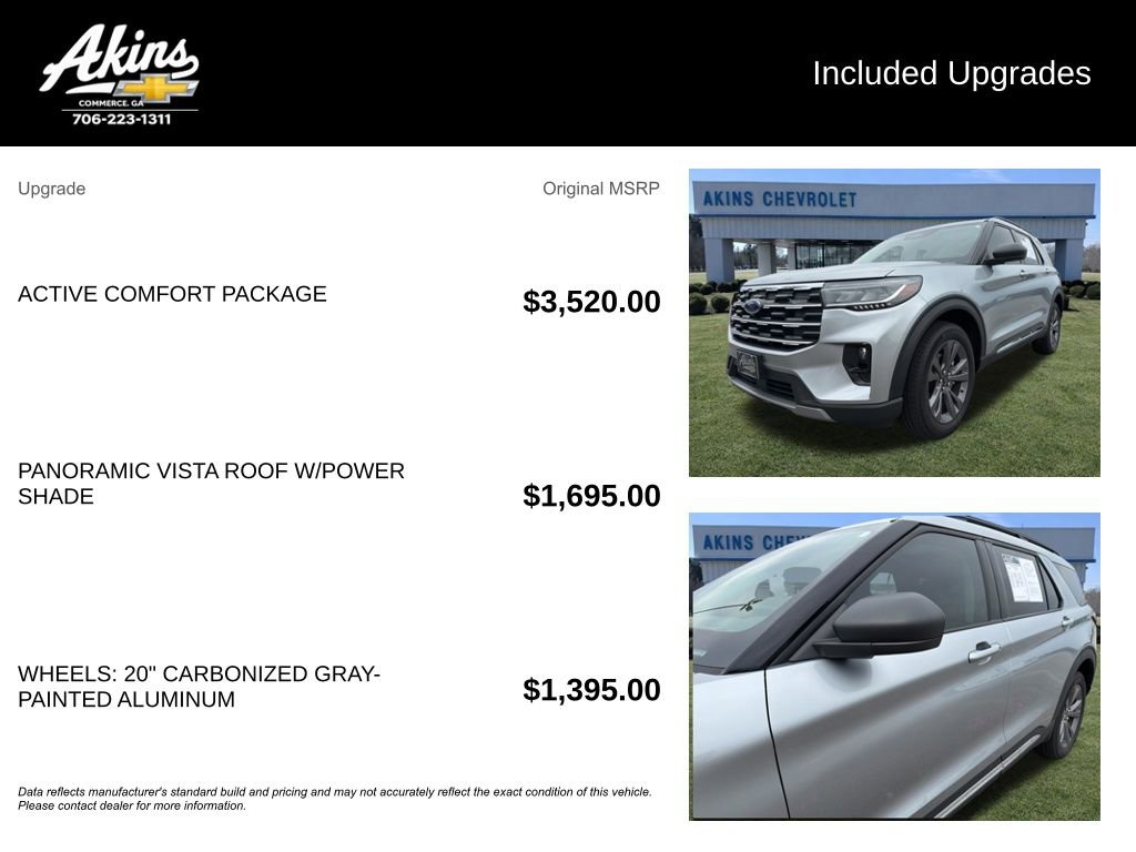 Used 2025 Ford Explorer Active w/ Active Comfort Package AWD/4WD image 5