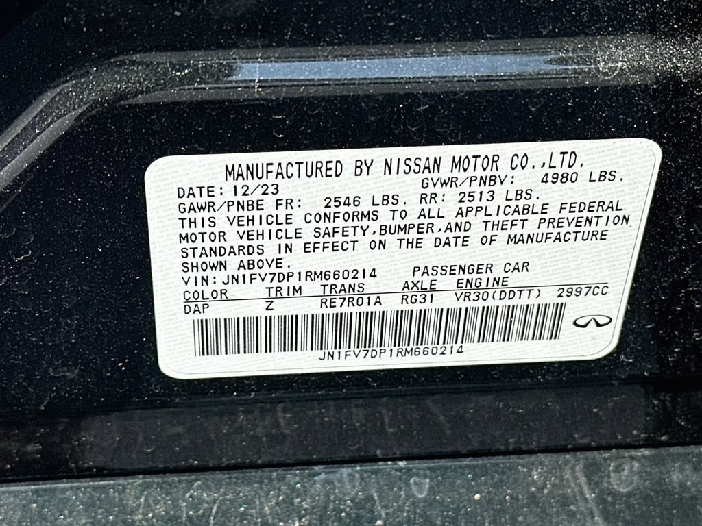 Used 2024 INFINITI Q50 Red Sport 400 w/ Black Opal Edition RWD image 35