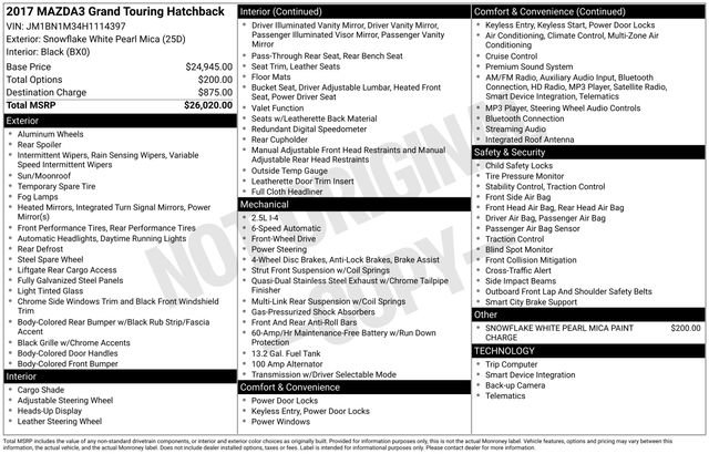 Used 2017 MAZDA MAZDA3 Grand Touring image 5