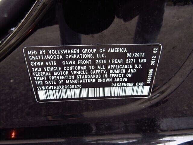Used 2013 Volkswagen Passat 2.5 SEL Premium FWD image 18