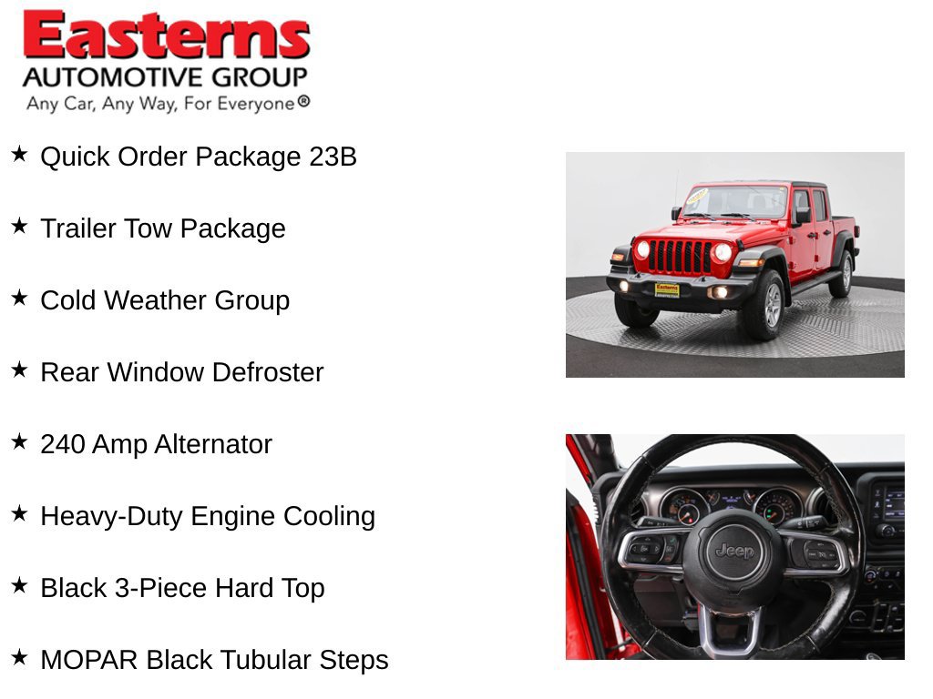 Used 2020 Jeep Gladiator Sport w/ Quick Order Package 24S AWD/4WD image 12