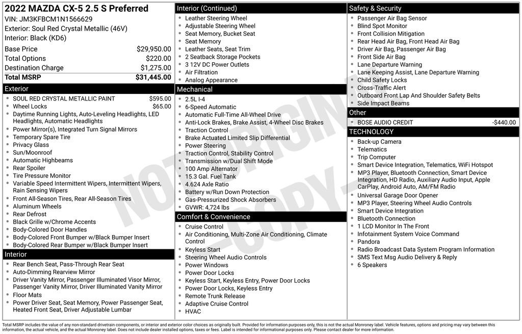 Certified 2022 MAZDA CX-5 AWD 2.5 S image 10