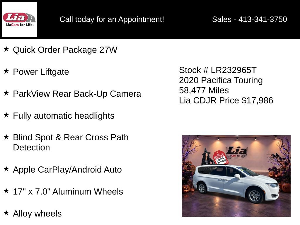 Certified 2020 Chrysler Pacifica Touring FWD image 6