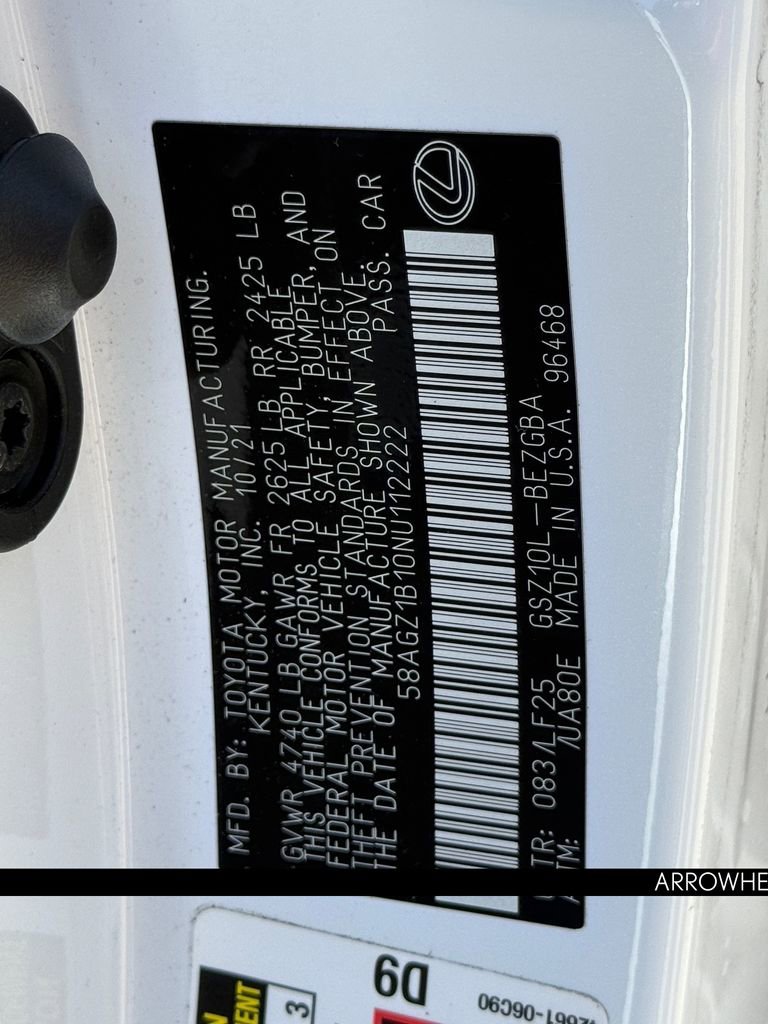 Used 2022 Lexus ES 350 F Sport w/ Accessory Package 2 FWD image 35