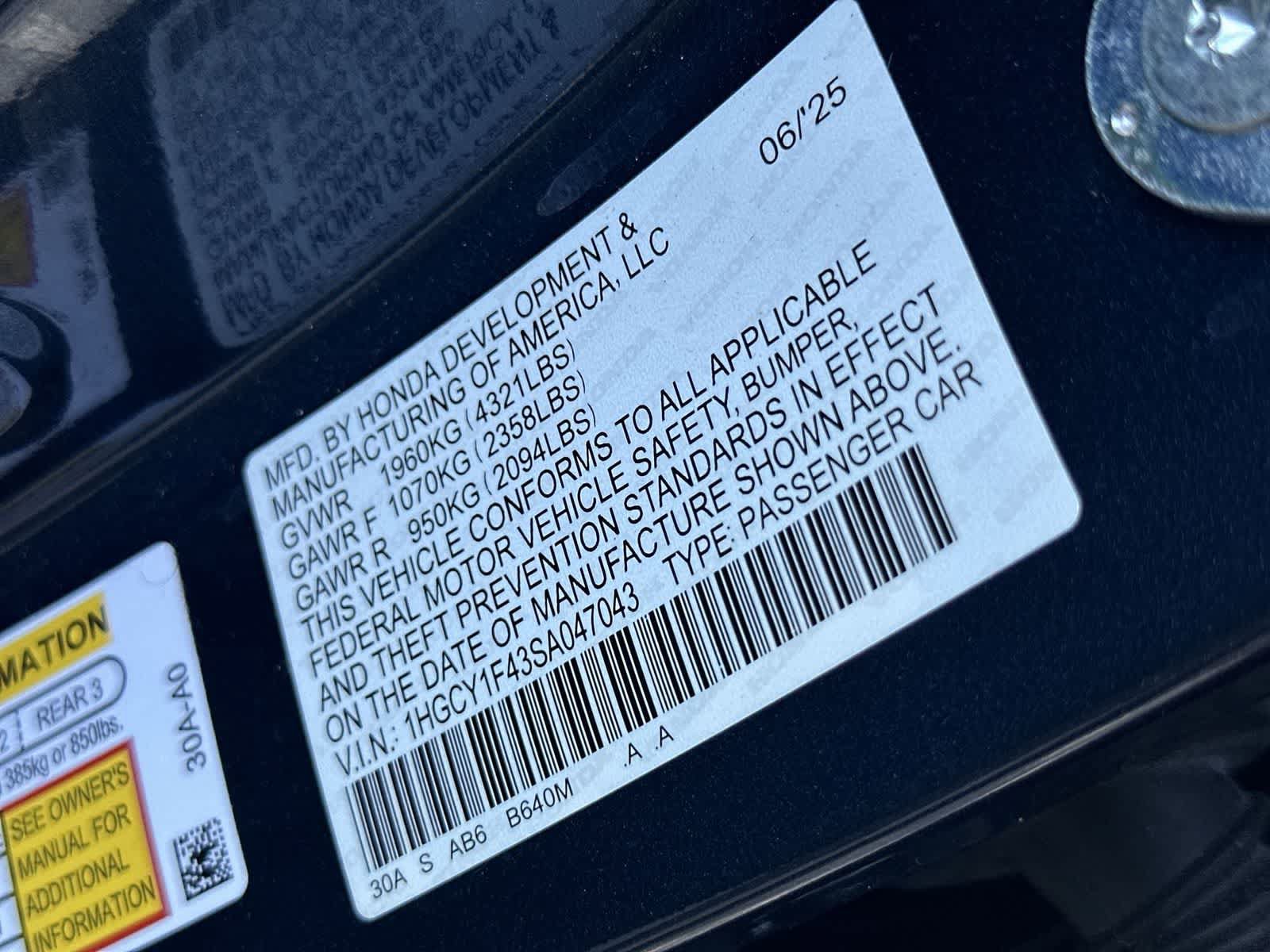 Used 2025 Honda Accord SE image 22