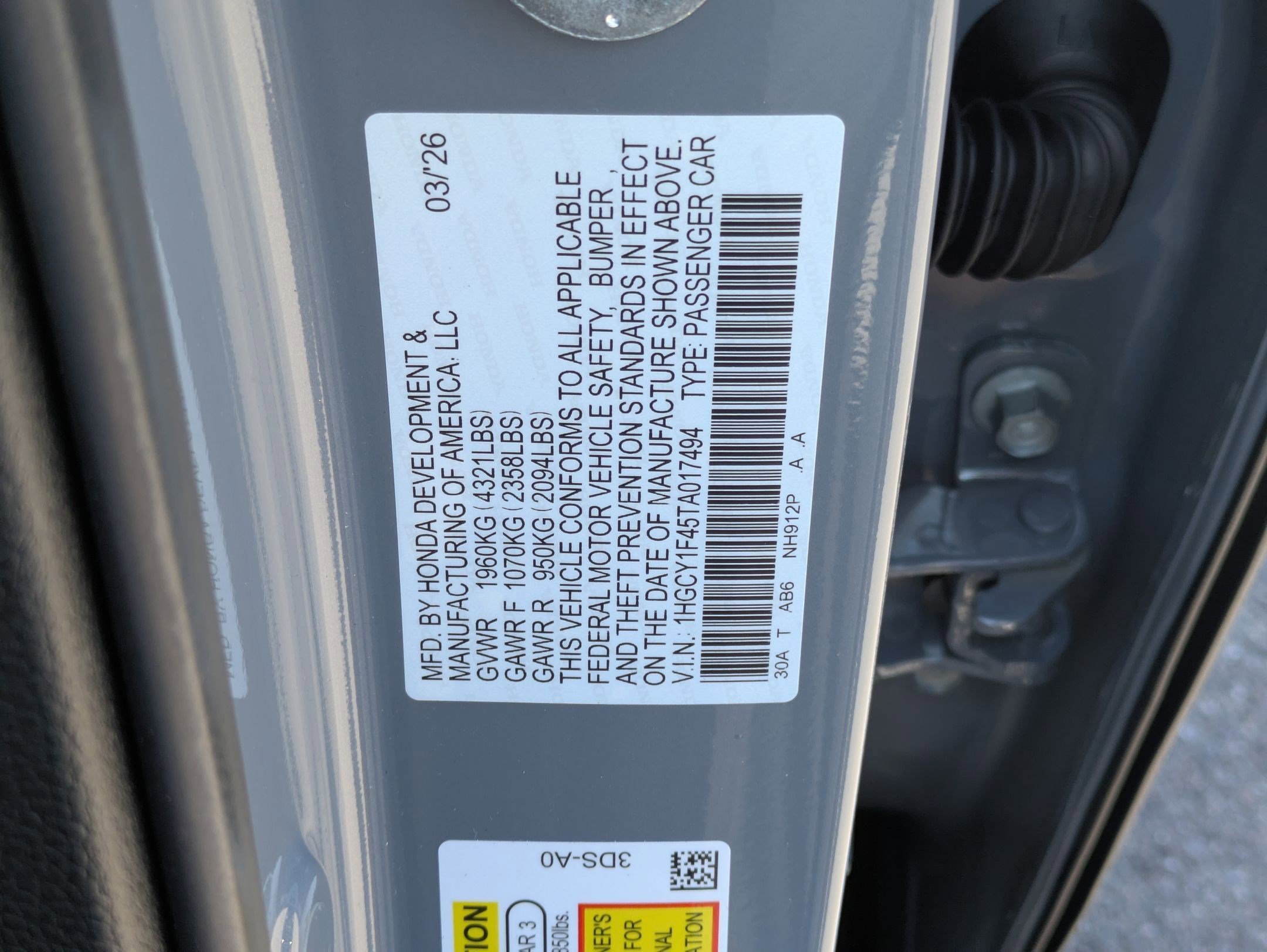 New 2026 Honda Accord SE image 17