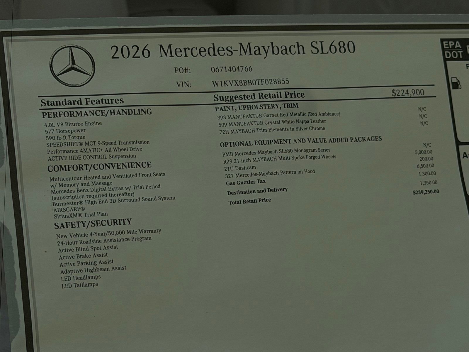 New 2026 Mercedes-Benz Maybach SL 680 image 22