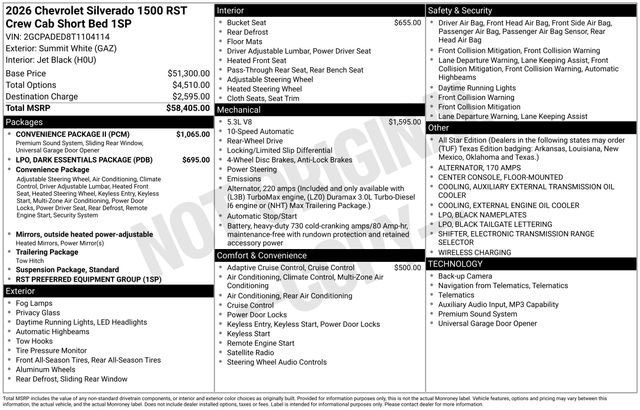 New 2026 Chevrolet Silverado 1500 RST w/ Convenience Package II image 5