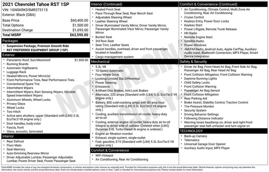 Used 2021 Chevrolet Tahoe RST image 12