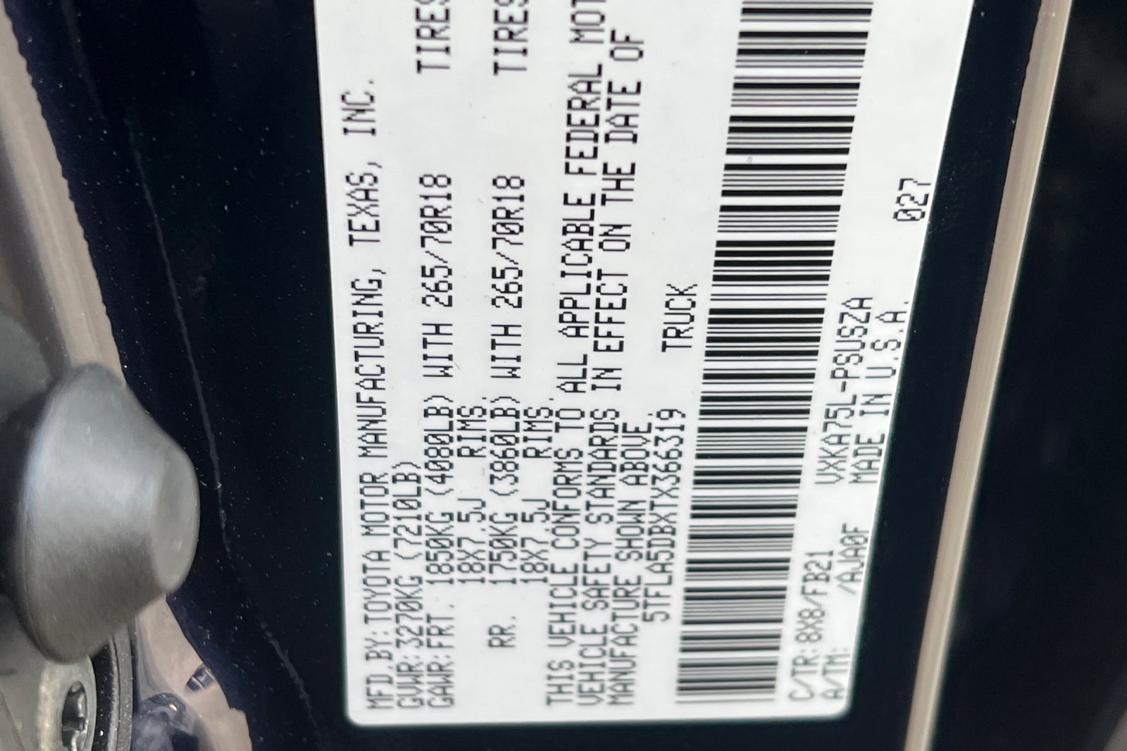 New 2026 Toyota Tundra SR5 w/ TRD Off-Road Package image 21